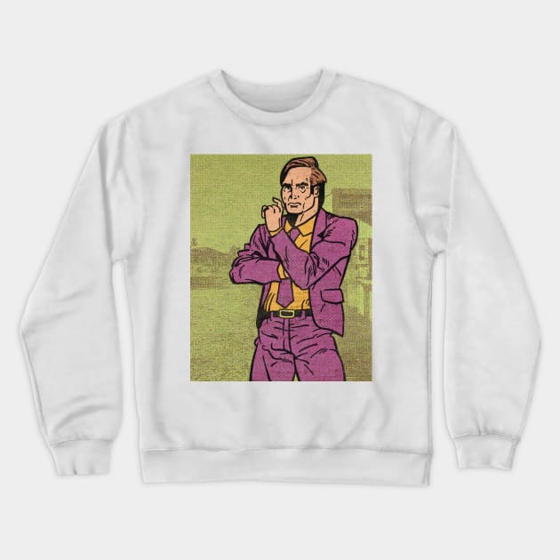 SAUL GOODMAN Crewneck Sweatshirt by Defsnotadumb